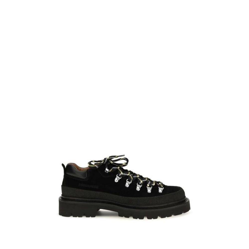 Dsquared² Black Calf Leather Bos Taurus Athletic Men's Sneakers